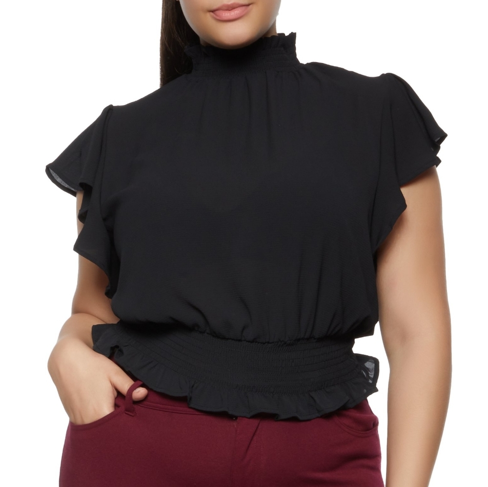 Flutter Sleeve Top